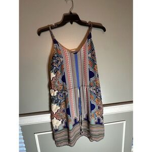 Lucy Laurel Women's Size 8 Multi Color Paisley Print Sheath Dress